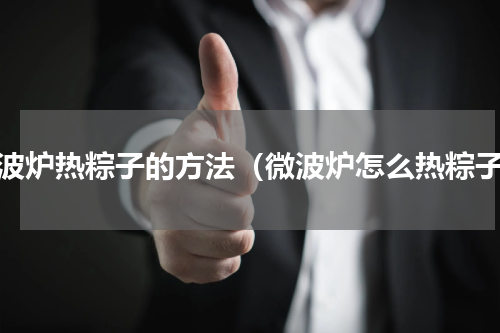 微波炉热粽子的方法（微波炉怎么热粽子）