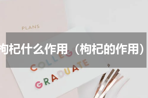 枸杞什么作用（枸杞的作用）