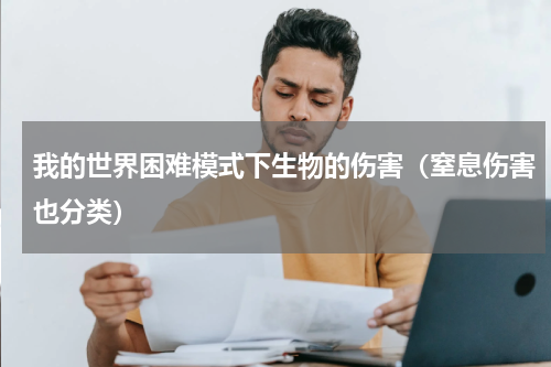 我的世界困难模式下生物的伤害（窒息伤害也分类）