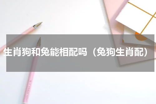 生肖狗和兔能相配吗（兔狗生肖配）