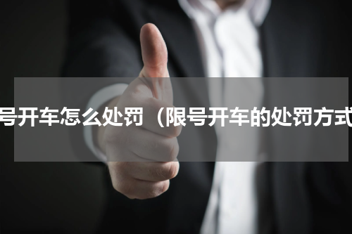 限号开车怎么处罚（限号开车的处罚方式）