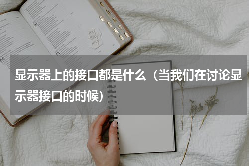 显示器上的接口都是什么（当我们在讨论显示器接口的时候）
