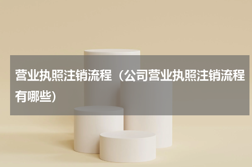 营业执照注销流程（公司营业执照注销流程有哪些）
