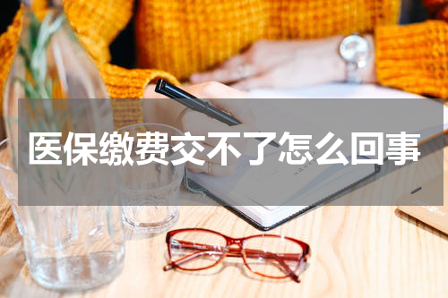 医保缴费交不了怎么回事