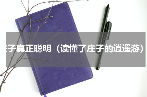 庄子真正聪明（读懂了庄子的逍遥游）
