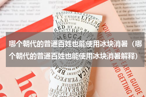 哪个朝代的普通百姓也能使用冰块消暑（哪个朝代的普通百姓也能使用冰块消暑解释）