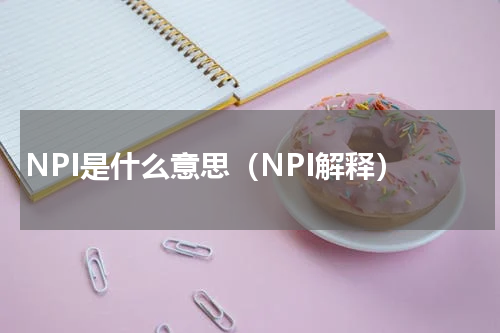 NPI是什么意思（NPI解释）