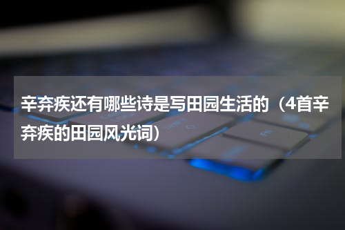 辛弃疾还有哪些诗是写田园生活的（4首辛弃疾的田园风光词）