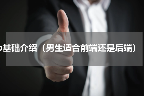 jsp基础介绍（男生适合前端还是后端）