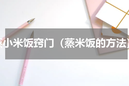 蒸小米饭窍门（蒸米饭的方法）