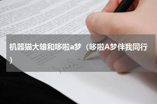 机器猫大雄和哆啦a梦（哆啦A梦伴我同行）