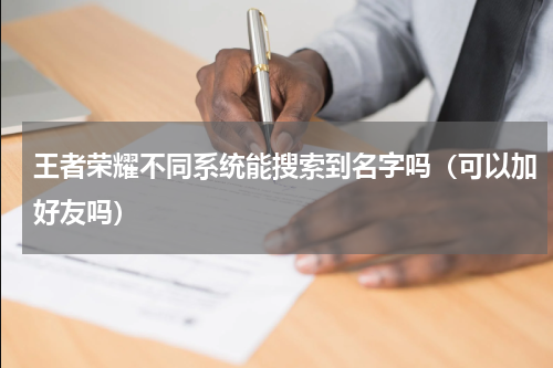 王者荣耀不同系统能搜索到名字吗（可以加好友吗）