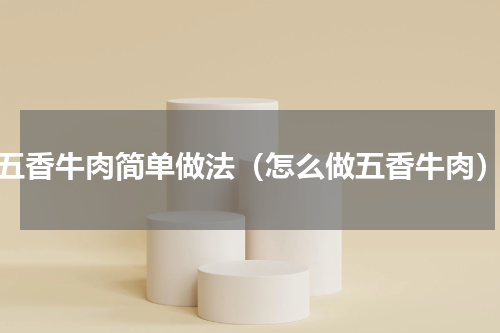 五香牛肉简单做法（怎么做五香牛肉）