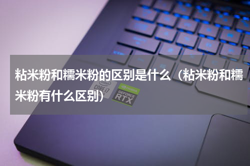 粘米粉和糯米粉的区别是什么（粘米粉和糯米粉有什么区别）