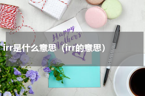 irr是什么意思（irr的意思）