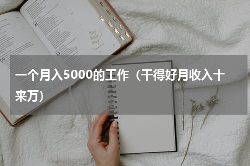 一个月入5000的工作（干得好月收入十来万）