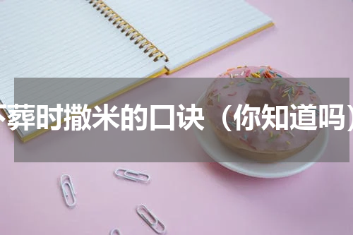 下葬时撒米的口诀（你知道吗）