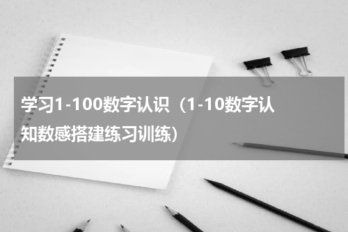 学习1-100数字认识（1-10数字认知数感搭建练习训练）