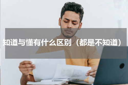 知道与懂有什么区别（都是不知道）