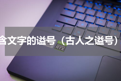 含文字的谥号（古人之谥号）