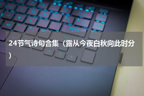24节气诗句合集（露从今夜白秋向此时分）