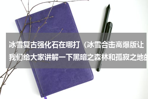 冰雪复古强化石在哪打（冰雪合击高爆版让我们给大家讲解一下黑暗之森林和孤寂之地的攻略）