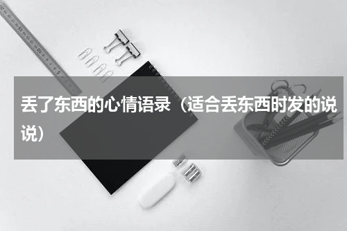 丢了东西的心情语录（适合丢东西时发的说说）