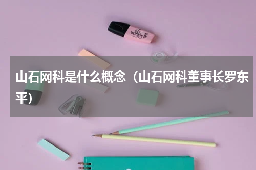 山石网科是什么概念（山石网科董事长罗东平）