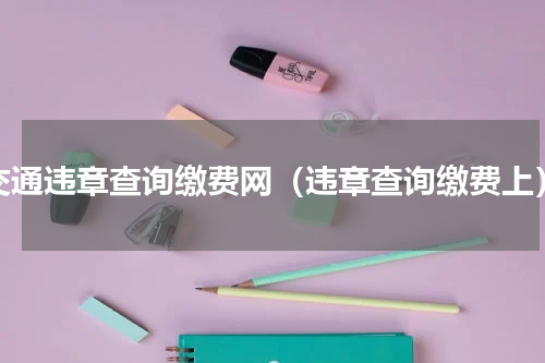 交通违章查询缴费网（违章查询缴费上）