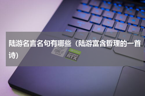 陆游名言名句有哪些（陆游富含哲理的一首诗）