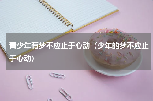 青少年有梦不应止于心动（少年的梦不应止于心动）