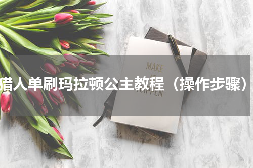 猎人单刷玛拉顿公主教程（操作步骤）