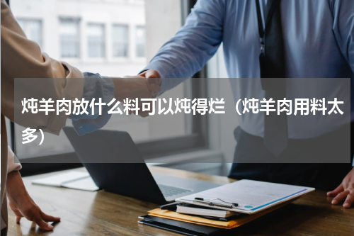 炖羊肉放什么料可以炖得烂（炖羊肉用料太多）