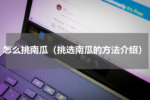 怎么挑南瓜（挑选南瓜的方法介绍）
