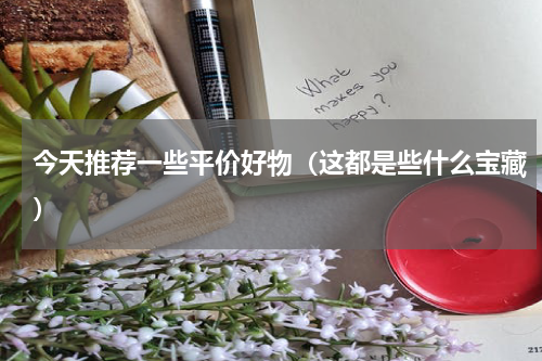 今天推荐一些平价好物（这都是些什么宝藏）