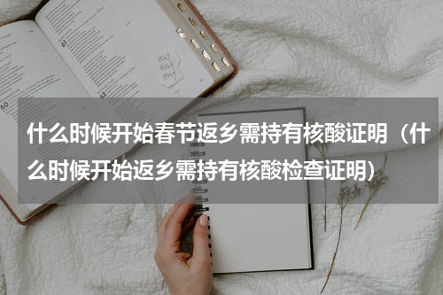 什么时候开始春节返乡需持有核酸证明（什么时候开始返乡需持有核酸检查证明）