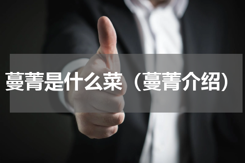 蔓菁是什么菜（蔓菁介绍）