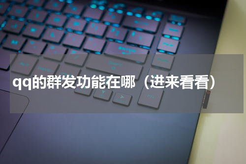 qq的群发功能在哪（进来看看）