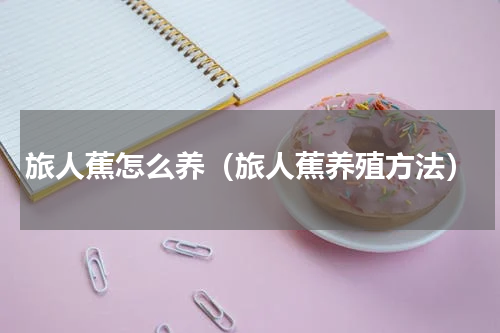 旅人蕉怎么养（旅人蕉养殖方法）