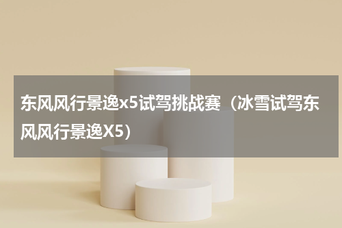 东风风行景逸x5试驾挑战赛（冰雪试驾东风风行景逸X5）