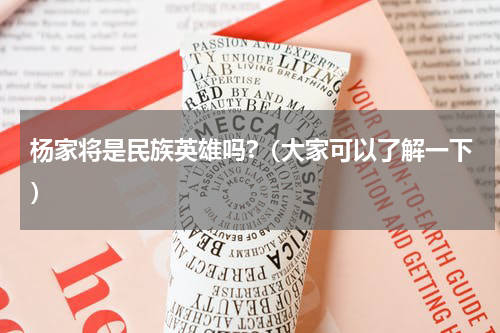 杨家将是民族英雄吗?（大家可以了解一下）