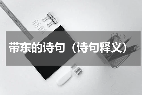 带东的诗句（诗句释义）