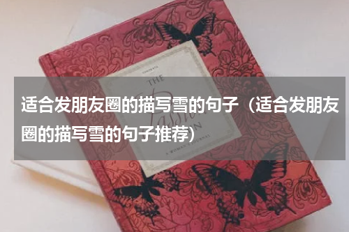 适合发朋友圈的描写雪的句子（适合发朋友圈的描写雪的句子推荐）