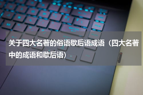 关于四大名著的俗语歇后语成语（四大名著中的成语和歇后语）