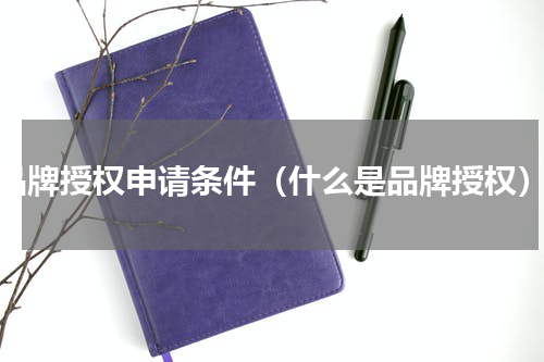 品牌授权申请条件（什么是品牌授权）