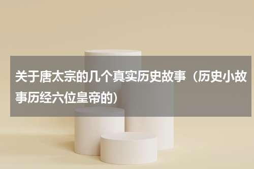 关于唐太宗的几个真实历史故事（历史小故事历经六位皇帝的）