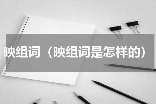 映组词（映组词是怎样的）