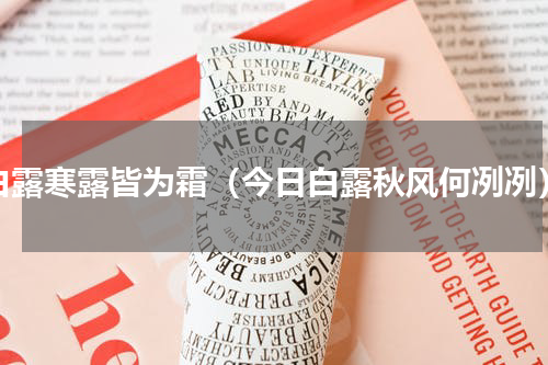 白露寒露皆为霜（今日白露秋风何冽冽）