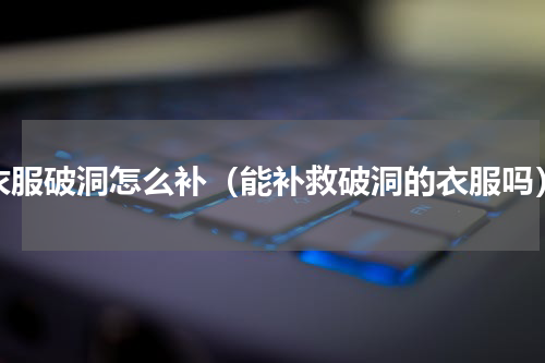 衣服破洞怎么补（能补救破洞的衣服吗）