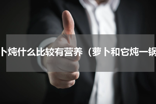 萝卜炖什么比较有营养（萝卜和它炖一锅）
